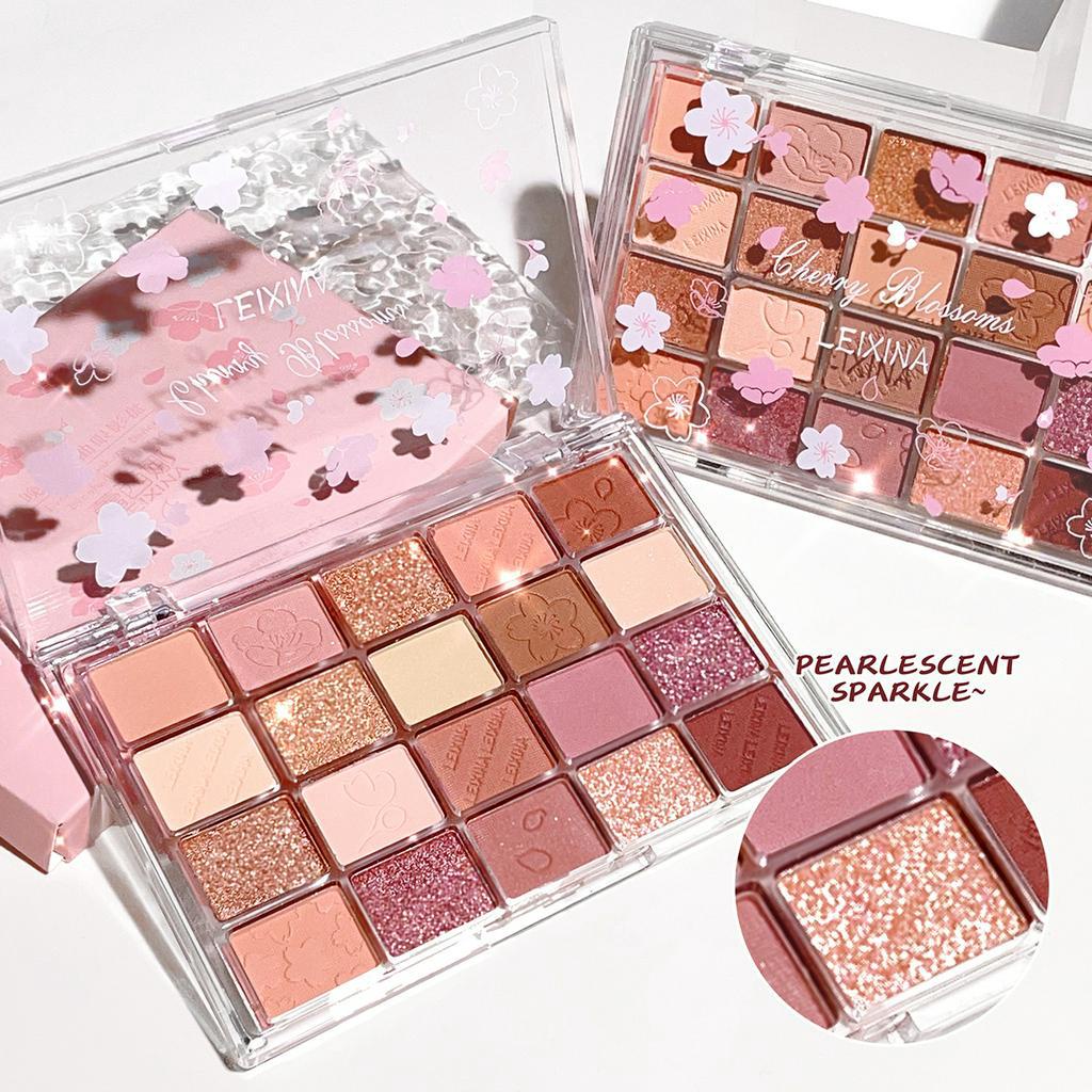 20 Color Eyeshadow Palette Sequins Glitter Pearlescent Matte ins Makeup Palette